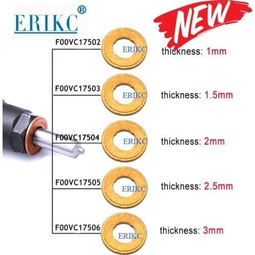 Copper Washer F00VC17502 F00VC17503 Nozzle Copper Shims F00VC17504 F00VC17505 Gasket F00VC17506 for BOSCH Injector F00RJ02175