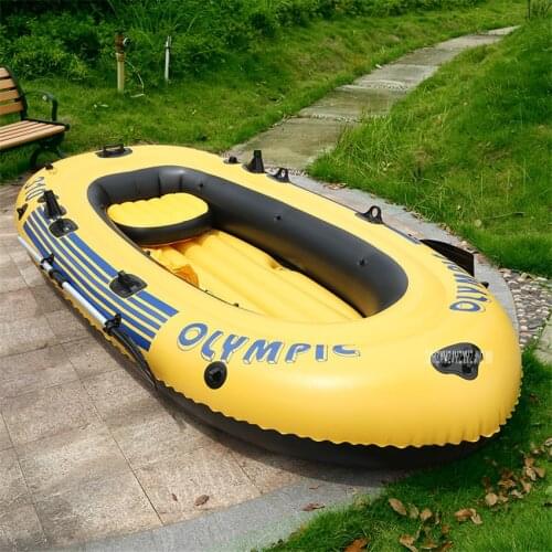 3 Adults+1 Child Super Thickening Inflatable Rowing Boat 4 Persons 300*145CM Boat Inflatable Rowing Boat with Spare Parts