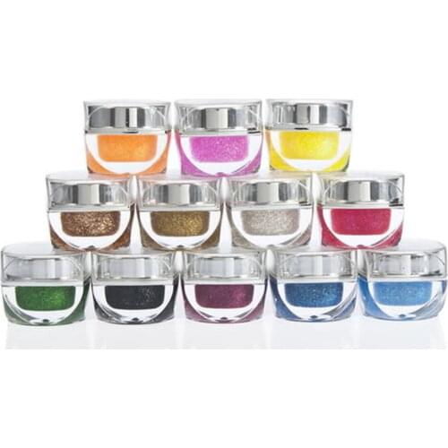 12 Color New Fashion Bling 10ml Soak Off UV Gel Nail Gel Polish Cosmetics Nail Art Manicure Nails Gel Polish VIP3 Nail Varnish