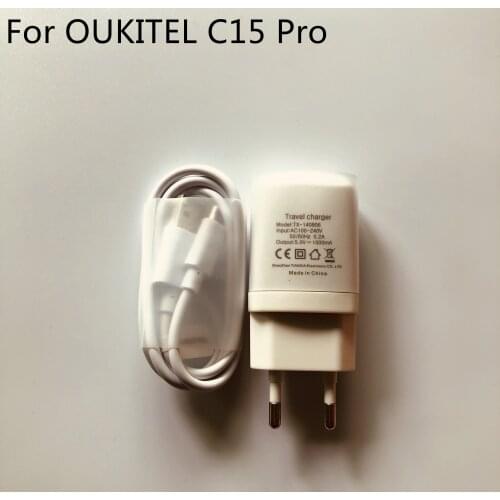 OUKITEL C15 Pro New Travel Charger + Type-C Cable For OUKITEL C15 Pro MT6761 Quad Core 6.088'' 1280*600 Smartphone
