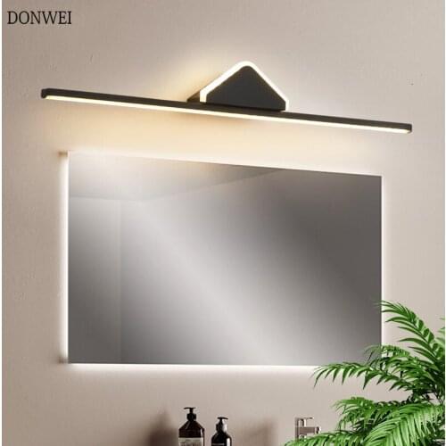 New 40CM 9W LED Wall Lamp Bathroom Mirror Light Modern Aluminum Bedside Mirror Front Light Black&White LED Wall Light AC85-265V