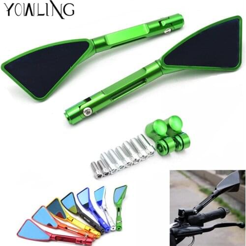 ALL Aluminum motorcycle rearview mirror case for KAWASAKI ER6N Z750 Z800 Z1000 ZRX400 Z650 NINJA 300 TMAX 530 TMAX 500