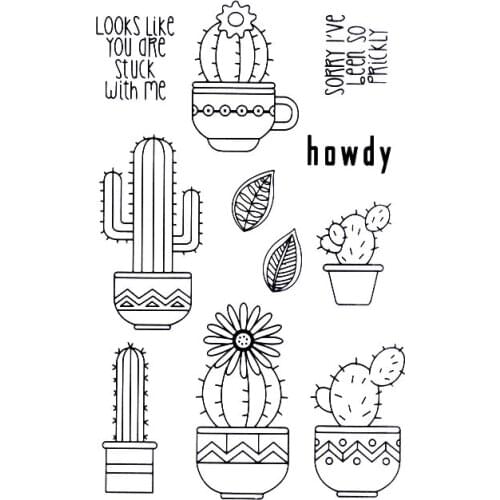 Clear Stamp HOWDY LOOKS LIKE YOU ARE Scrapbooking Material DIY Photo Cards Account Rubber Stamp Transparent Stamp Sellos