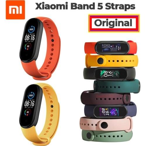 2020 NEW Original Xiaomi Mi Band 5 Strap Smart Accessories for Xiaomi Miband 5 NFC Straps Smart Wristband