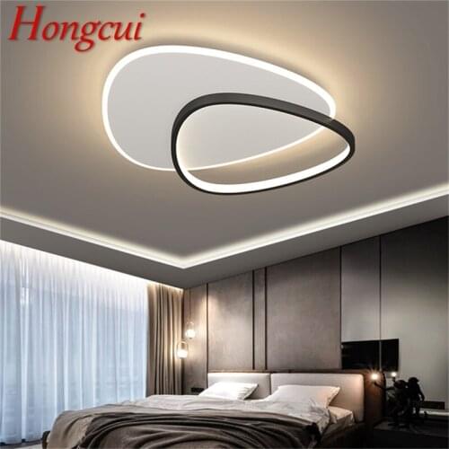 Hongcui Modern Ceiling Light Nordic Lamp Fixtures LED 3 Colors Home For Living Dining Room Bedroom