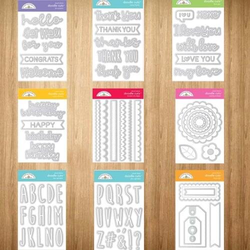 Thank Love You Flower Frame Letters Metal Cutting Dies Craft Stencil Scrapbook Tools Make Album Paper Punch Blade Decor Template