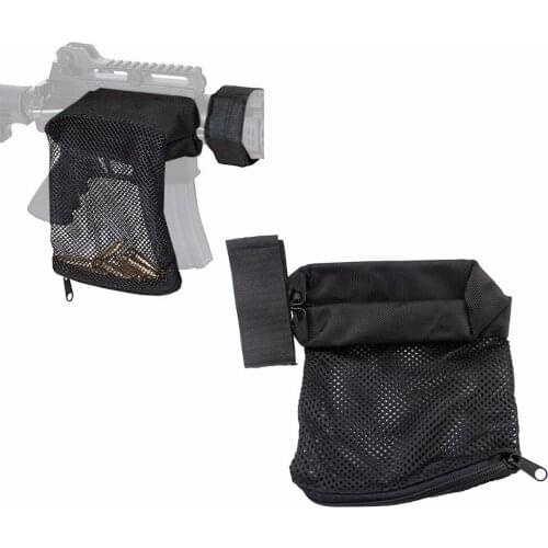 Tactical Rifle Bullet Catcher Gun Cartridge Mesh Trap Ammo Shell Recycling Wrap Around Zipper Bag