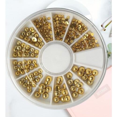 70% Hot Sale 1 BOX Hollow Out Gold Nail Glitter Sequins Mixed Design Decorations for Nail Arts Pillette Nail Accessories