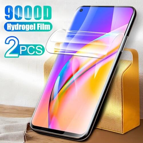 2Pcs Front Hydrogel Film Not Glass For Oppo A94 Reno5 Z F19 Pro Plus On OPPO Reno A F 94 19 5 19pro Protector Screen Full Cover