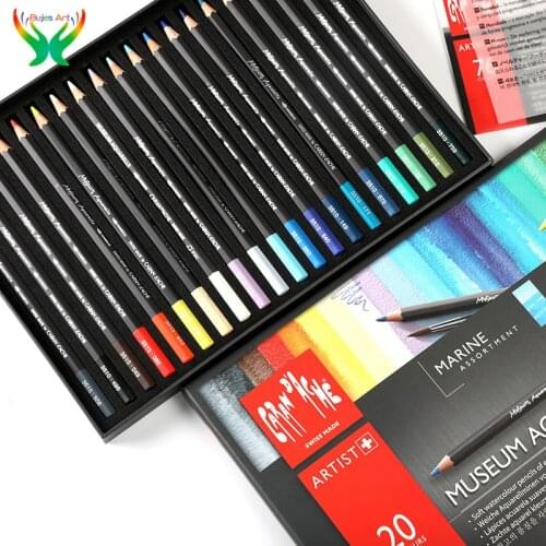 20/76 water-soluble color pencil Swiss CARAN D'ACHE 6901 master museum-class hand-painted drawing color pencil carton/wood box