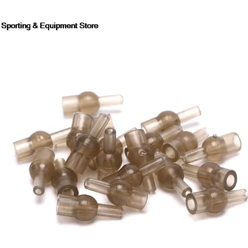 20PCS Rubber Tulip Beads Method Feeder Fishing Quick Change Beads For Carp Fishing Ledger Helicopter Rigs Anti-Tangle Beads