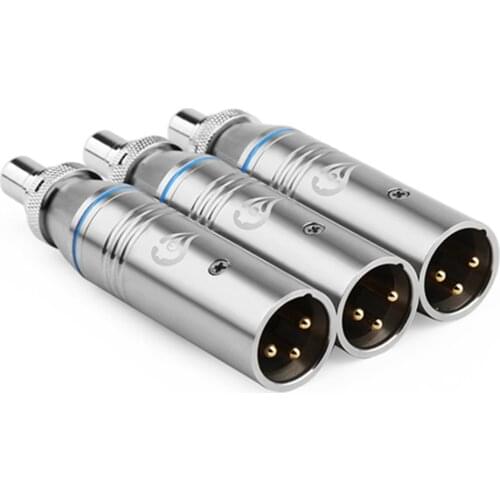 Hifi XLR 3 Pin Audio Jacks RCA Connector XLR Male To RCA Female Speaker Jack Adapter Microphone Acoustics Terminals XLR Socket