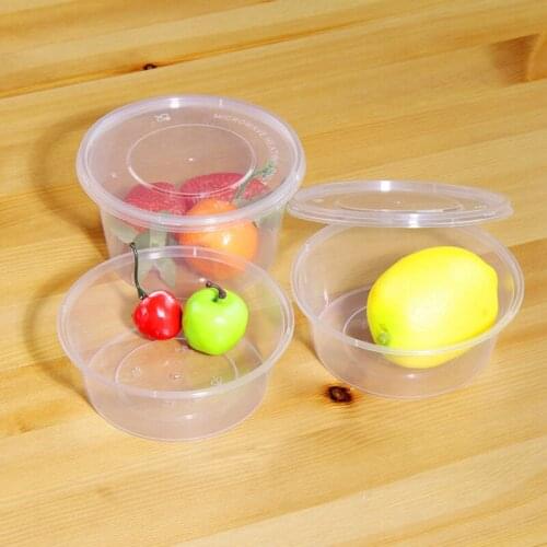 300ml Eco-friendly Disposable lunch box Fruit Storage Boxes Transparent meal box Takeaway packaged fast food boxes