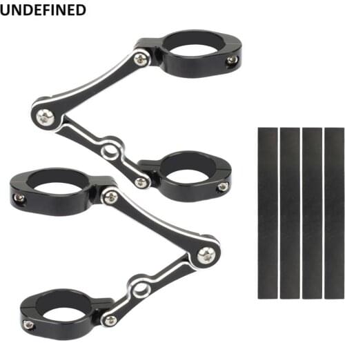 46mm-49mm Motorcycle Headlight Mounting Bracket CNC Fork Tube Spotlight Clamp For Harley Cafe Racer Chopper Dyna Bikes Universal