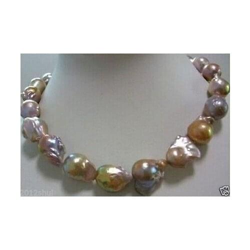 +++816 stunning AAA south sea baroque pearl necklace 18 inches