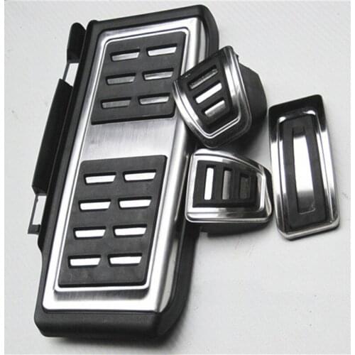 Auto Car Sport Fuel Brake Pedal Cover Restfood Pedals for Seat Leon 5F MK3 for Skoda Octavia 5E MK3 A7 RS 2013 2014 Parts