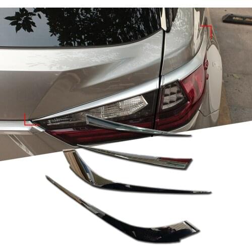 Car Accessories For Lexus RX RX 2016 - 2020 ABS Chrome Rear Light Trim Tail Light Frame Back Lamp Cover Molding