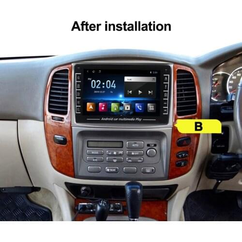Android 4Core Auto Radio For Toyota Land Cruiser 100 2005-2006 2007 IPS Screen Car Player Multimedia GPS Navigation NO 2DIN DVD
