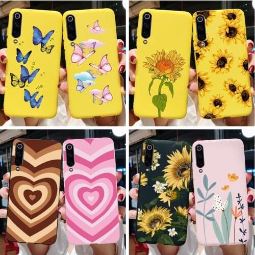 For Xiaomi Mi 9 Lite Case Xiaomi Mi 9 Lite Phone Cases Cartoon Soft TPU Cute Clear Back Cover on For Xiaomi Mi 9 Lite 9Lite Case