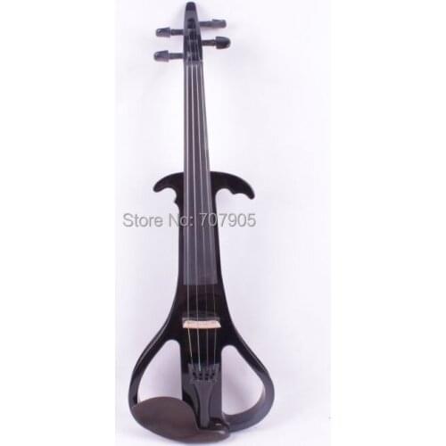 Black 4 string 4/4 Electric Violin Silent Pickup Fine tone Solid wood3# the item is the color can choose color