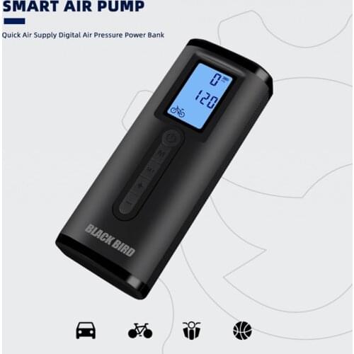BLACK BIRD Electric Inflator Pump Multifunctional Portable Mini Wireless Smart Compressor Inflation Pressure For Car Bike Balls