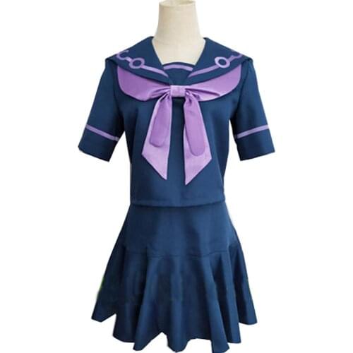 2020 JoJos Bizarre Adventure Cosplay Costume Yamagishi Yukako Uniforms Women Dresses Sailor Suits JOJO Outfits Full Set Custom