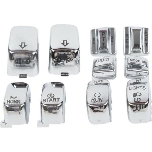 Motorcycle Hand Control Switch Housing Buttons Caps For Harley Electra Glide 1996-2013