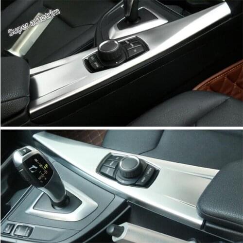 Lapetus Multimedia Button Switch Control Cover Trim Accessories Interior ABS Fit For BMW 3 Series F30 316i 320i 328i 2014 - 2018