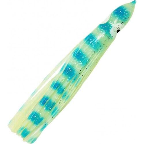 80%HOT5Pcs/Set 9cm Luminous Soft Octopus-Shaped Fake Baits Faux Lure Fishing Tackle