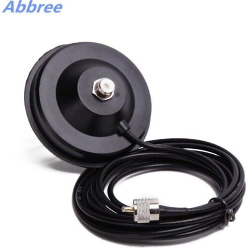 Magnetic Mount (base dia:11.5CM) 5M Coaxial Cable for Mobile Radio Car Raio Vehicle Radio Antenna
