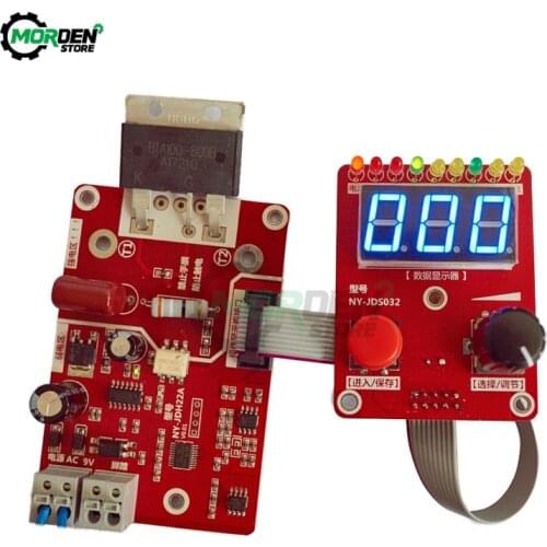 NY-D02 40A/100A Double Pulse Spot Welding Machine encoder Time Digital Module Control Panel Plate adjustable current Controller