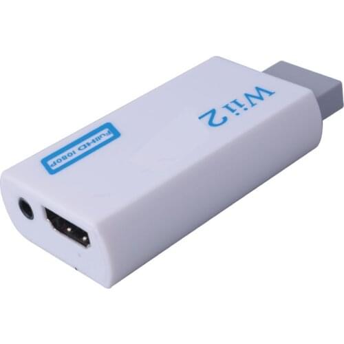 Full HD 1080P Wii to HDMI-compatible Converter Adapter Wii2HDMI-compatible Converter 3.5mm Audio for PC HDTV Monitor Display