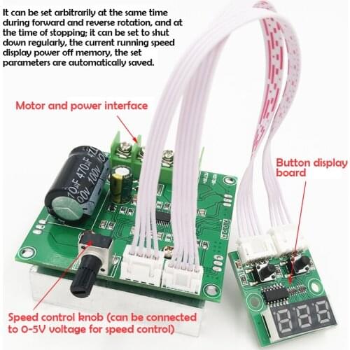 Fully Automatic Positive and Negative DC Motor Speed Regulator 6V12V24V36V48V72V90V DC Motor Controller