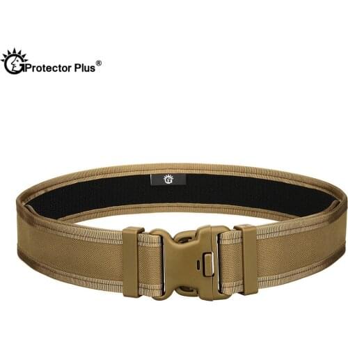 PROTECTOR PLUS Tactical Army Fan Camping Outdoor Durable CS Extended Fast Hanging Hard Outer Multi-Function Double Buckle Belt
