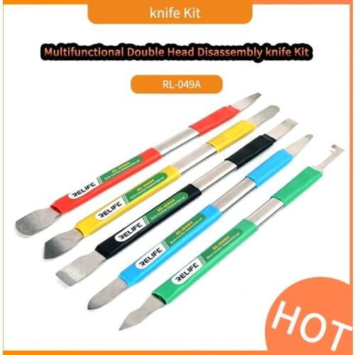 RELIFE RL-049A Multifunctional Double-Headed Use Disassembly Crowbar Android Remove the glass back cover Tin scraping knife