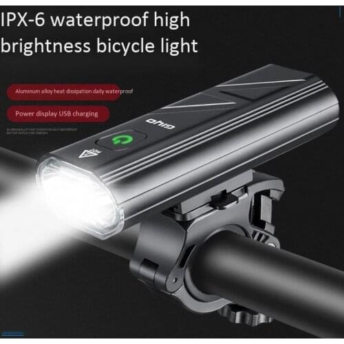 Smart Bicycle Light USB Rechargeable Bike Led Headlight Flashlight Bracket Super Bright MTB Front Lamp For Cycling as Power Bank