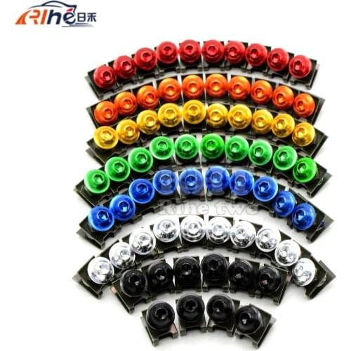 Universal 6mm motorcycle fairing screw kit set screws for yamaha tdm 850 fz1 fazer Fz6 fz6r fz8 xj6 diversion xjr1300 fz16