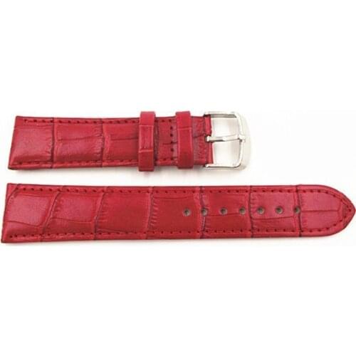 1PCS High quality 20MM genuine leather Watch band watch strap red color-08053