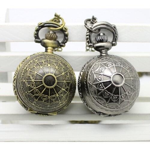 10pcs/lot Wholesale SteamPunk spider web Ball hang pocket Watch Necklace Chain pendant.x'mas hang gift