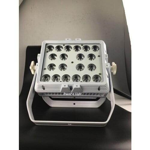 2 pieces white housing led wall washer 20x15w rgbwa 5in1 dmx wall washer led light outdoor city color