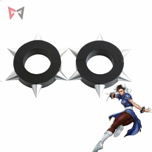 Athemis Chinese Gongfu Chun-Li Cosplay Costume Prop Wristband For Halloween Party Game