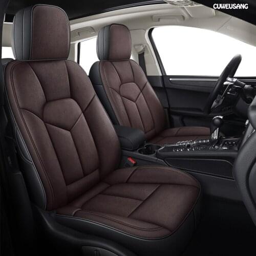 CUWEUSANG Custom Leather car seat cover For Toyota Corolla PRIUS Prado Land Cruiser RAV4 CROWN Camry Highlander CH-R Alphard
