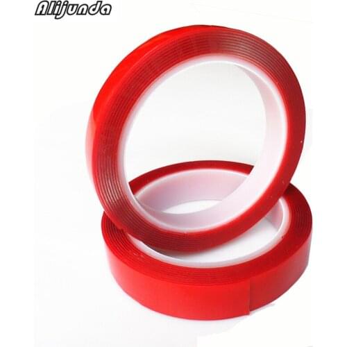 3 m red double-sided adhesive tape High strength Acrylic gel transparent no traces Stickers for auto interior fixed