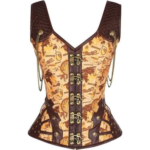 Straps Overbust Corset Top Underbust Posture Corrector Body Shapewear Women Vest Steampunk Gothic Sexy Corselet