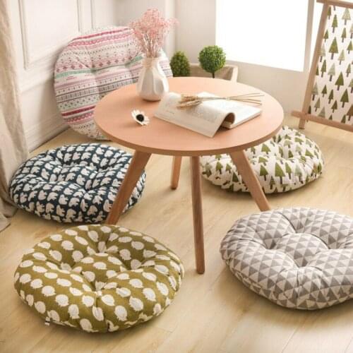 Round cushion silk cotton core cotton polyester tatami cushion pillow home decoration car soft bag sofa cushion MJ73103