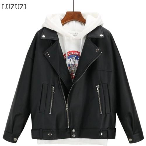 Luzuzi Women's Leather Bomber Jackets
