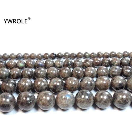 Rare Natural Brown Labradorite Round Natural Stone Beads For Jewelry Making DIY Bracelet Necklace 4/6/8/10/12 mm Strand 15