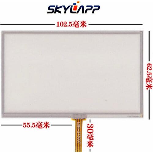 4.3''inch Touch Panel Screen for e road navigation gps navigator mp4 touch screen handwriting Glass 102.5mm*62.5mm Free shipping