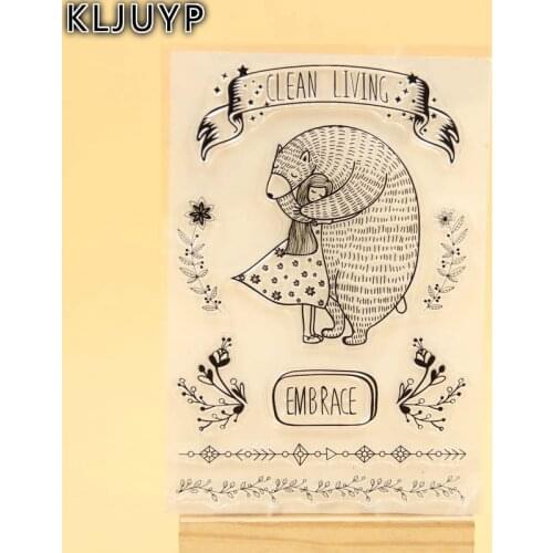 KLJUYP Embrace Clear Stamps Scrapbook Paper Craft Clear stamp scrapbooking KL305