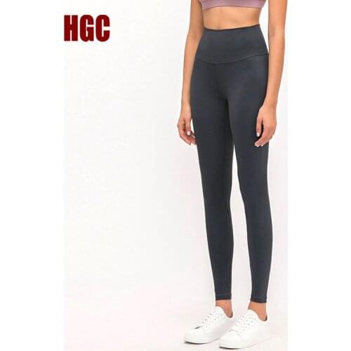 HGC Sport Leggings Women Squat Proof Naked-feel Fabric Yoga Pants High Waist Buttery-Soft Gym Workout Running Fitness Tights